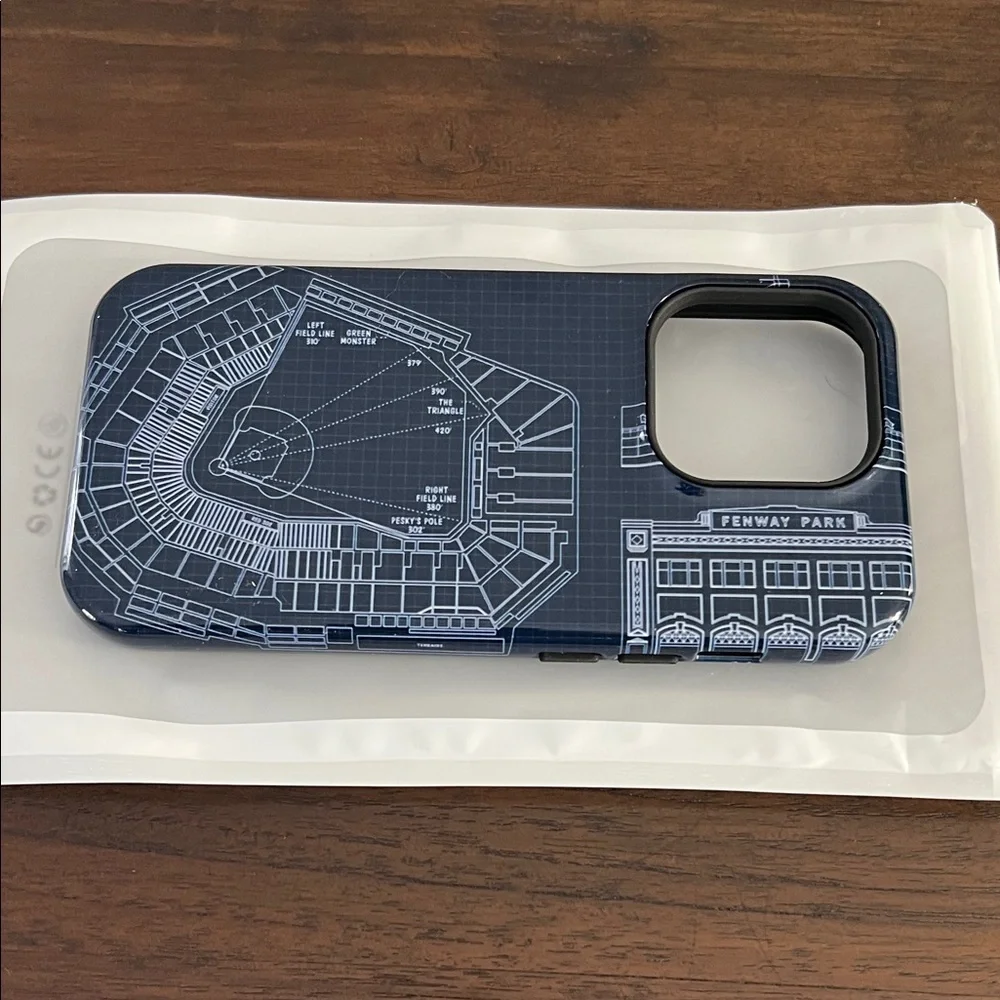 NEW Boston Red Sox Baseball Fenway Park Blueprint, Phone Case, iPhone 14 Pro